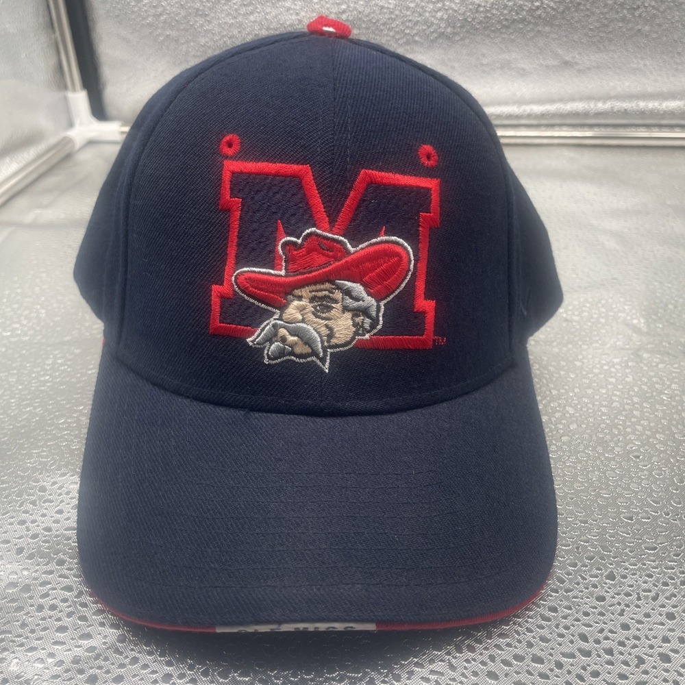 Vintage Ole Miss Rebels Hat Adjustable ZEPHYR the Z hat OLE MISS on Bib